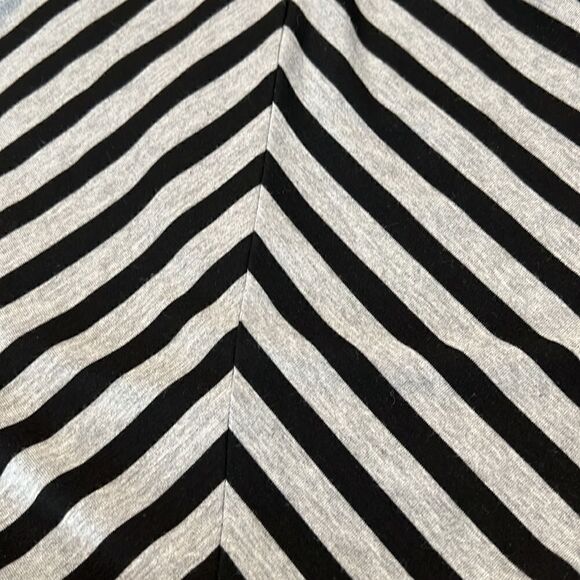 Poof! size small black and grey striped spaghetti strap maxi dress EUC - Picture 8 of 9
